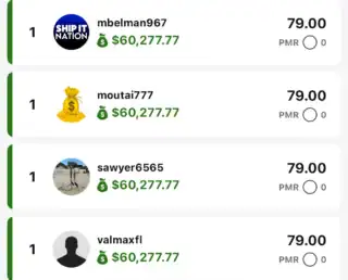 mbelman967 $60,277.77 NFL DFS win screenshot