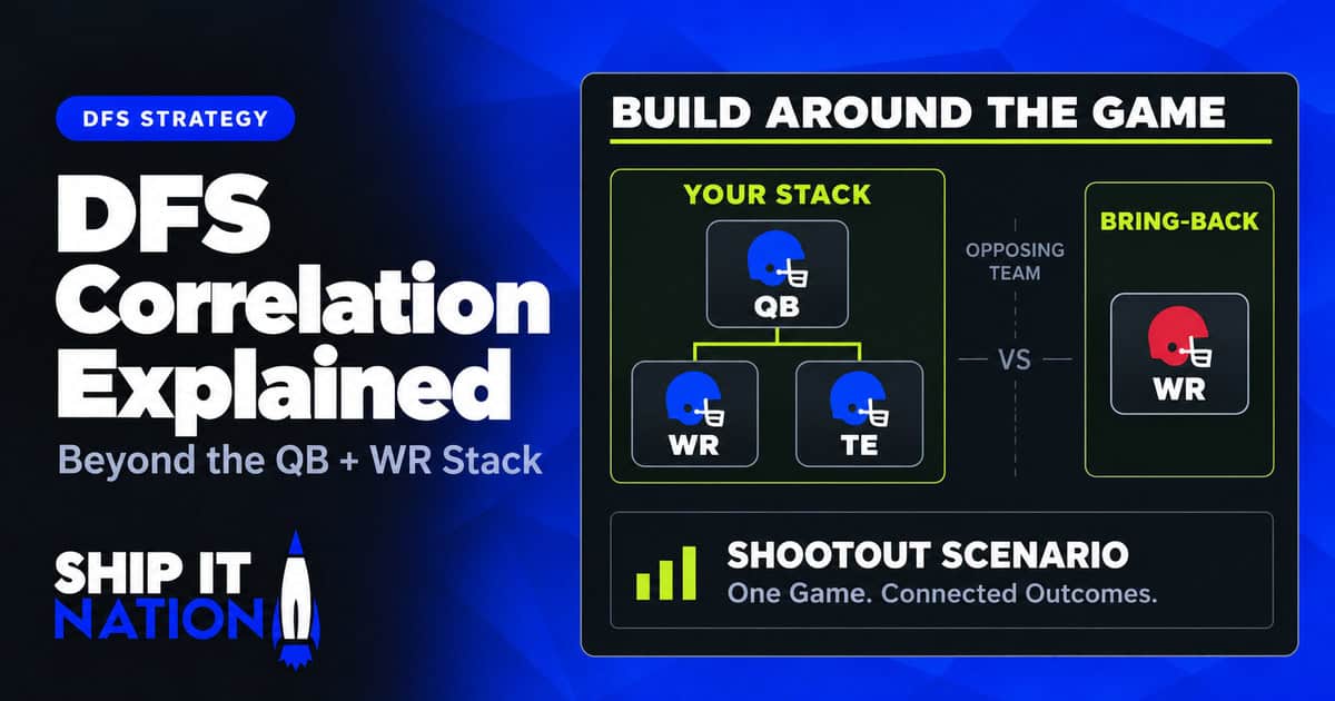 DFS Correlation Explained: Why Stacking Isn’t Just About QB and WR