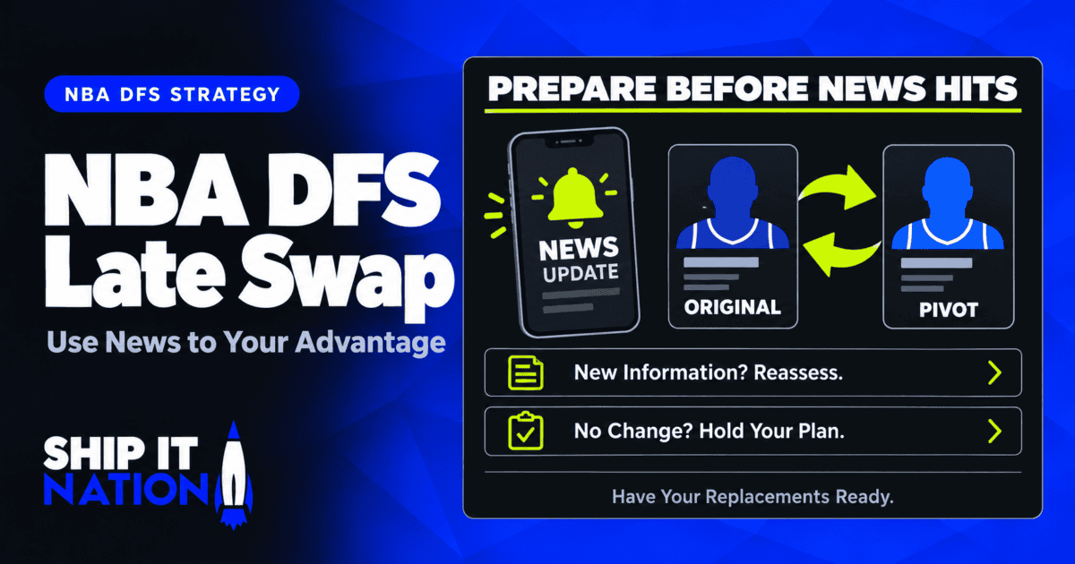 NBA DFS Late Swap: How to Use News to Your Advantage