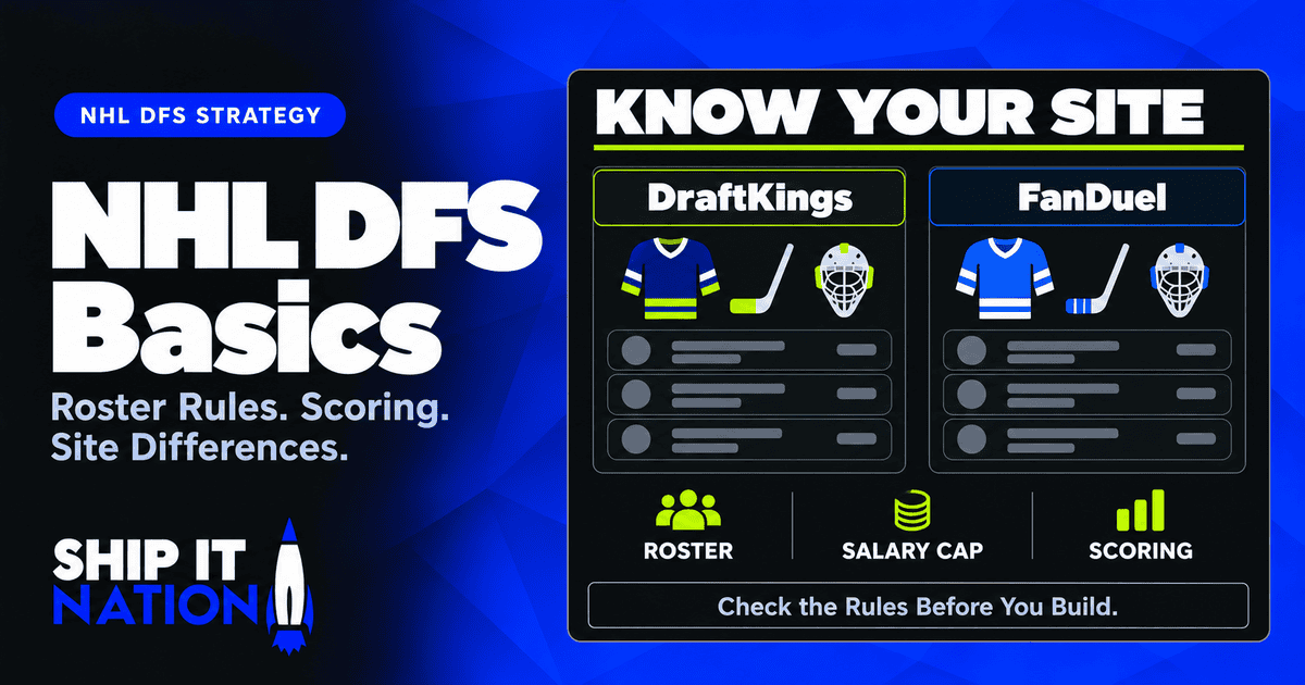 NHL DFS Basics: Roster Rules, Scoring, and How DraftKings and FanDuel Differ